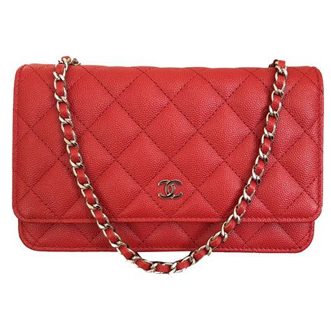 chanel red wallet caviar|Small leather goods — Fashion .